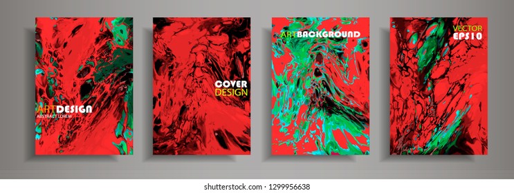 Modern design A4.Abstract marble texture of colored bright liquid paints.Splash  trends paints.Used design presentations, print,flyer,business cards,invitations, calendars,sites, packaging,cover.