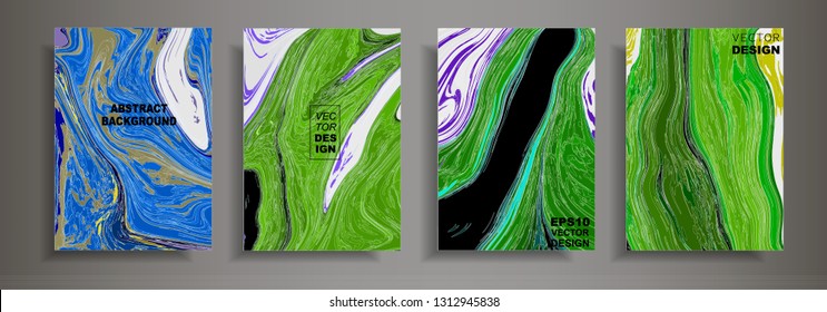 Modern design A4.Abstract marble texture of colored bright liquid paints.Splash trends paints.Used design presentations, print,flyer,business cards,invitations, calendars,sites, packaging,cover.