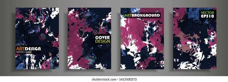 Modern design A4.Abstract marble texture of colored bright liquid paints.Splash trends paints.Used design presentations, print,flyer,business cards,invitations, calendars,sites, packaging,cover.