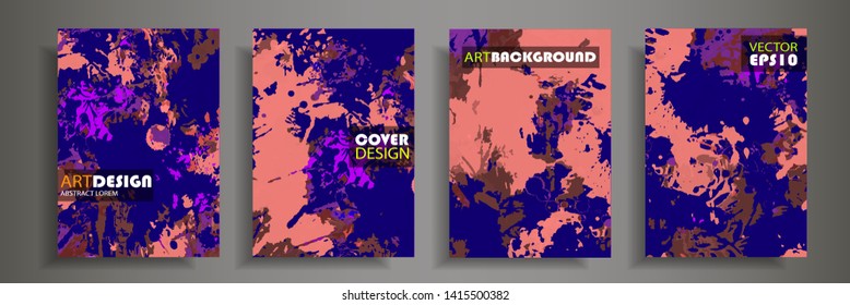 Modern design A4.Abstract marble texture of colored bright liquid paints.Splash trends paints.Used design presentations, print,flyer,business cards,invitations, calendars,sites, packaging,cover.