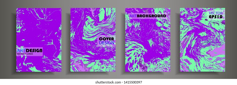 Modern design A4.Abstract marble texture of colored bright liquid paints.Splash trends paints.Used design presentations, print,flyer,business cards,invitations, calendars,sites, packaging,cover.