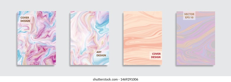 Modern design A4.Abstract marble texture of colored bright liquid paints.Splash trends paints.Used design presentations, print,flyer,business cards,invitations, calendars,sites, packaging,cover.