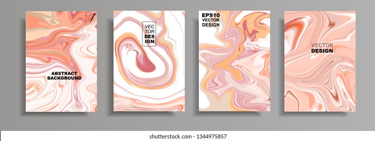 Diseño moderno A4.Textura de mármol multicolor de pinturas líquidas brillantes de color. Pintas de tendencia de salpicaduras. Presentaciones de diseño usadas, impresión, volante, tarjetas de presentación, invitaciones, calendarios, sitios.