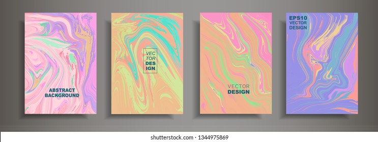 Modern design A4.Abstract multicolor marble texture of colored bright liquid paints. Splash trends paints. Used design presentations, print, flyer, business cards, invitations, calendars, sites.