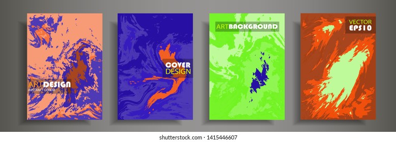 Modern design A4.Abstract multicolor marble texture of colored bright liquid paints. Splash trends paints. Used design presentations, print, flyer, business cards, invitations, calendars, sites.