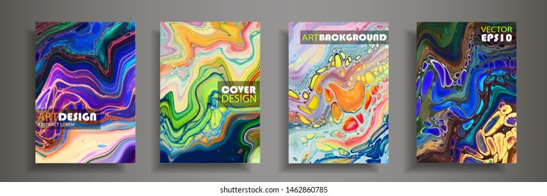 Modern design A4.Abstract neon texture of colored bright liquid paints.Splash  trends paints.Used design presentations, print,flyer,business cards,invitations, calendars,sites, packaging,cover.
