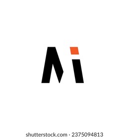 modern design about MI logo, can be use on all media, because made with high resolution