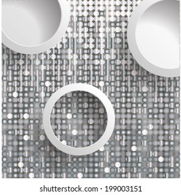 Modern Design. Abstract background with circle elements. 