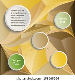 Modern Design. Abstract background with circle elements. 