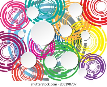 Modern Design. Abstract background with circle elements.