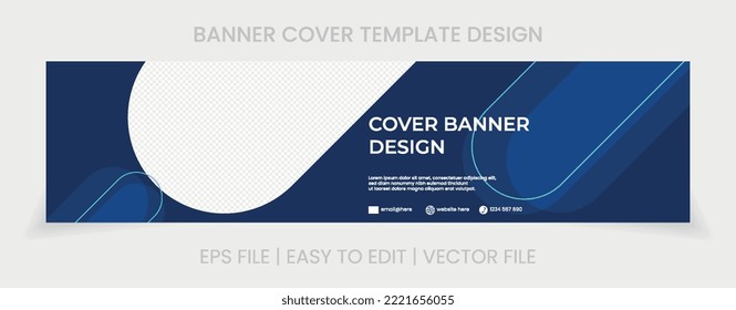 Modern Design Abstract Background Cover Banner Design Social Media Cover. With Picture Space Photo Product