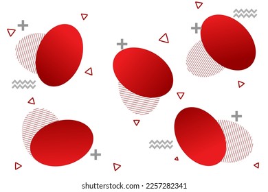 modern  design abstract background, red gradient shape, geometric design  ,minimal style poster. ideal for banner, web, header, cover, billboard, brochure, social media, landing page 
