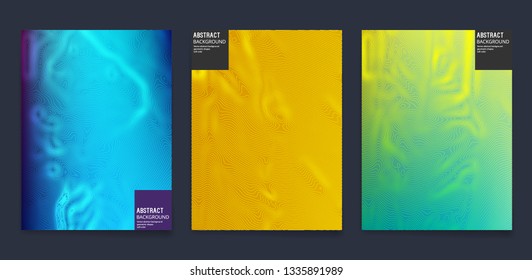 Modern Design Abstract Backgrounds, from Wavy Lines.