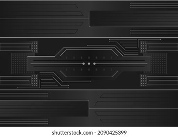 Modern design abstract black background dynamic, luxury futuristic technology. vector illustration