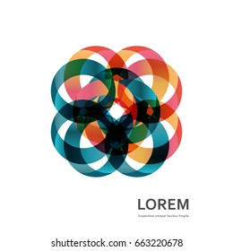 Modern design with abstract circle shapes for your web design.