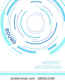 Modern design abstract circular line. Abstract business background with blue circle line on white. vector illustration. Trendy style.