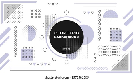 Modern design abstract geometric background. Vector illustration.
