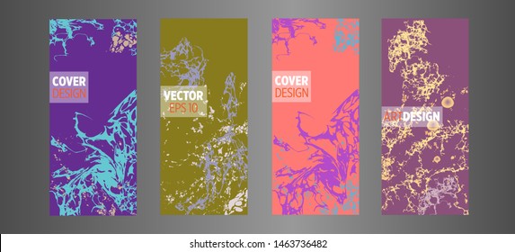  Modernes Design. Abstrakte Marmorstruktur von farbigen, hellen, flüssigen Farben. Splash Trends Farben.Gebrauchte Design-Präsentationen, Druck, Flyer, Visitenkarten, Einladungen, Kalender, Standorte, Verpackung, Abdeckung.