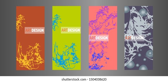 Modern design. Abstract marble texture of colored bright liquid paints.Splash trends paints.Used design presentations, print,flyer,business cards,invitations, calendars,sites, packaging,cover.