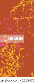 Modern design. Abstract marble texture of colored bright liquid paints.Splash trends paints.Used design presentations, print,flyer,business cards,invitations, calendars,sites, packaging,cover.