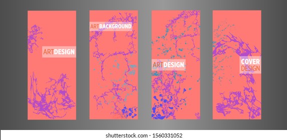 Modern design. Abstract marble texture of colored bright liquid paints.Splash trends paints.Used design presentations, print, flyer, business cards, invitations, calendars, sites, packaging, cover.