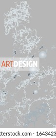 Modern design. Abstract marble texture of colored bright liquid paints.Splash trends paints.