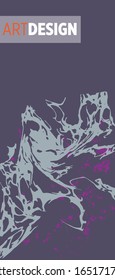 Modern design. Abstract marble texture of colored bright liquid paints. Splash trends paints. Used design presentations, print, flyer, business cards, invitations, calendars, sites, packaging, cover.