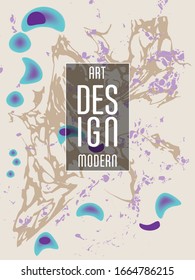 Modern design. Abstract marble texture of colored bright liquid paints. Splash trends paints. Used design presentations, print, flyer, business cards, invitations, calendars, sites, packaging, cover.