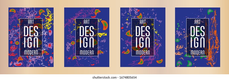 Modern design. Abstract marble texture of colored bright liquid paints. Splash trends paints. Used design presentations, print, flyer, business cards, invitations, calendars, sites, packaging, cover.