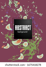 Modern design. Abstract marble texture of colored bright liquid paints. Splash trends paints. Used design presentations, print, flyer, business cards, invitations, calendars, sites, packaging, cover.