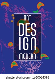  Diseño moderno. Textura de mármol abstracto de pinturas líquidas brillantes de color. Pintas de tendencia de salpicaduras. Presentaciones de diseño usadas, impresión, volante, tarjetas de visita, invitaciones, calendarios, sitios, empaque, portada.