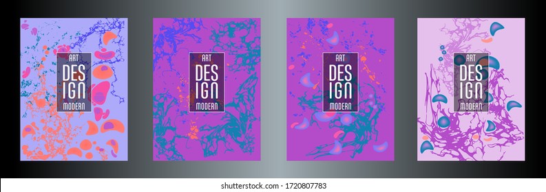Modern design. Abstract marble texture of colored bright liquid paints. Splash trends paints. Used design presentations, print, flyer, business cards, invitations, calendars, sites, packaging, cover.