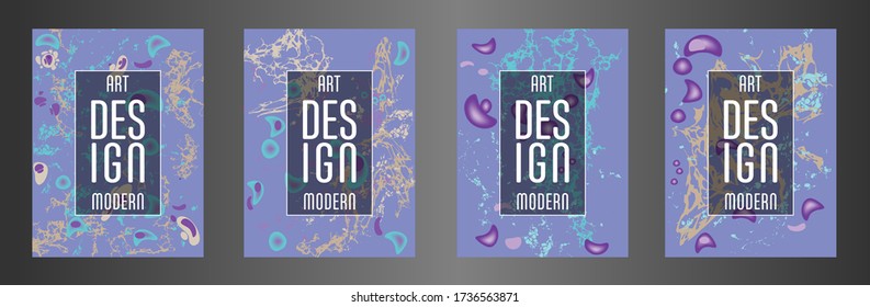 Modernes Design. Abstrakte Marmortextur von farbigen, flüssigen Farben. Splash Trends malt. Gebrauchte Design-Präsentationen, Druck, Flyer, Visitenkarten, Einladungen, Kalender, Seiten, Verpackung, Abdeckung.