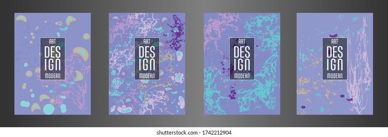 Modernes Design. Abstrakte Marmortextur von farbigen, flüssigen Farben. Splash Trends malt. Gebrauchte Design-Präsentationen, Druck, Flyer, Visitenkarten, Einladungen, Kalender, Seiten, Verpackung, Abdeckung.