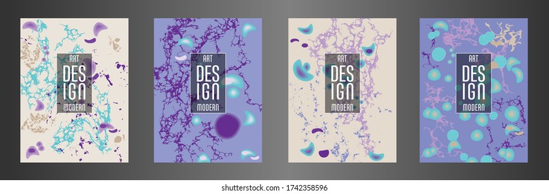Diseño moderno. Textura abstracta de mármol de pinturas líquidas brillantes de colores. Pintas de tendencia de salpicaduras. Presentaciones de diseño usadas, impresión, volante, tarjetas de visita, invitaciones, calendarios, sitios, empaque, portada.