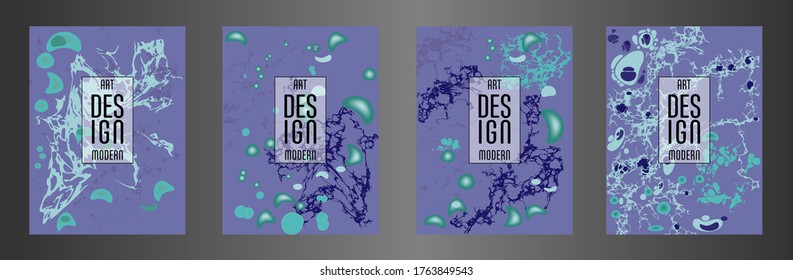 Modernes Design. Abstrakte Marmorstruktur von farbigen, hellen, flüssigen Farben. Splash-Trends malt. Gebrauchte Design-Präsentationen, Druck, Flyer, Visitenkarten, Einladungen, Kalender, Standorte, Verpackung, Cover.