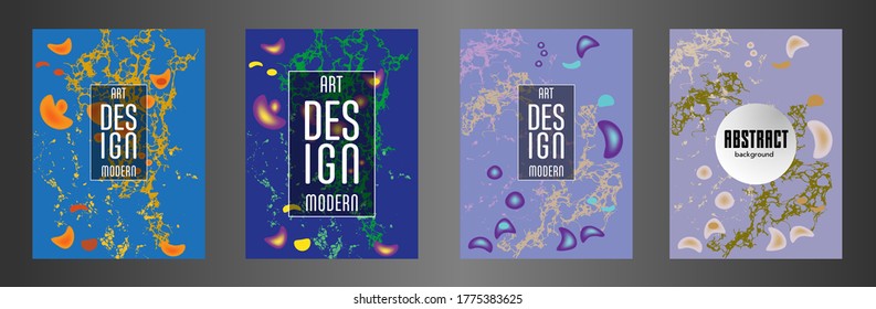 Modern design. Abstract marble texture of colored bright liquid paints. Splash trends paints. Used design presentations, print, flyer, business cards, invitations, calendars, sites, packaging, cover.