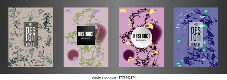 Modernes Design. Abstrakte Marmorstruktur von farbigen, hellen, flüssigen Farben. Splash-Trends malt. Gebrauchte Design-Präsentationen, Druck, Flyer, Visitenkarten, Einladungen, Kalender, Standorte, Verpackung, Cover.