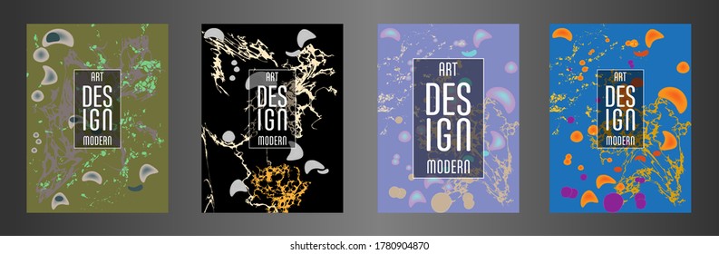 Diseño moderno. Textura abstracta de mármol de pinturas líquidas brillantes de colores. Pintas de tendencia de salpicaduras. Presentaciones de diseño usadas, impresión, volante, tarjetas de visita, invitaciones, calendarios, sitios, empaque, portada.