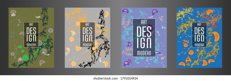 Modern design. Abstract marble texture of colored bright liquid paints. Splash trends paints. Used design presentations, print, flyer, business cards, invitations, calendars, sites, packaging, cover.