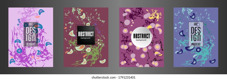 Modern design. Abstract marble texture of colored bright liquid paints. Splash trends paints. Used design presentations, print, flyer, business cards, invitations, calendars, sites, packaging, cover.