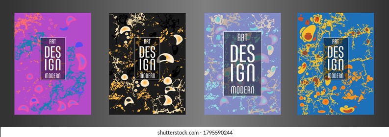 Modern design. Abstract marble texture of colored bright liquid paints. Splash trends paints. Used design presentations, print, flyer, business cards, invitations, calendars, sites, packaging, cover.