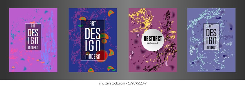 Modern design. Abstract marble texture of colored bright liquid paints. Splash trends paints. Used design presentations, print, flyer, business cards, invitations, calendars, sites, packaging, cover.