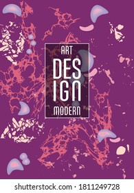 Diseño moderno. Textura abstracta de mármol de pinturas líquidas brillantes de colores. Pintas de tendencia de salpicaduras. Presentaciones de diseño usadas, impresión, volante, tarjetas de visita, invitaciones, calendarios, sitios, empaque, portada.
