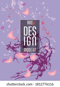 Modern design. Abstract marble texture of colored bright liquid paints. Splash trends paints. Used design presentations, print, flyer, business cards, invitations, calendars, sites, packaging, cover.