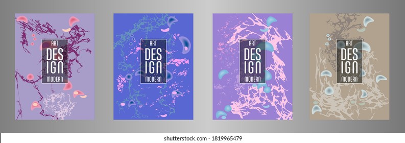 Modern design. Abstract marble texture of colored bright liquid paints. Splash trends paints. Used design presentations, print, flyer, business cards, invitations, calendars, sites, packaging, cover.