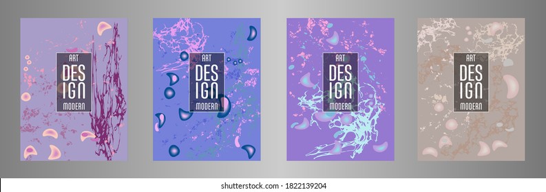 Modernes Design. Abstrakte Marmorstruktur von farbigen, hellen, flüssigen Farben. Splash-Trends malt. Gebrauchte Design-Präsentationen, Druck, Flyer, Visitenkarten, Einladungen, Kalender, Standorte, Verpackung, Cover.