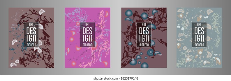 Modern design. Abstract marble texture of colored bright liquid paints. Splash trends paints. Used design presentations, print, flyer, business cards, invitations, calendars, sites, packaging, cover.
