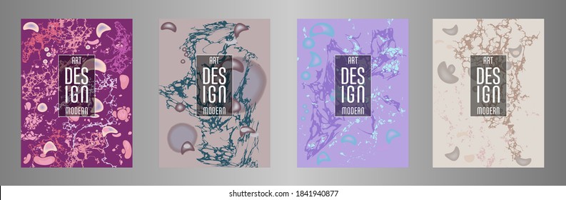 Diseño moderno. Textura abstracta de mármol de pinturas líquidas brillantes de colores. Pintas de tendencia de salpicaduras. Presentaciones de diseño usadas, impresión, volante, tarjetas de visita, invitaciones, calendarios, sitios, empaque, portada.