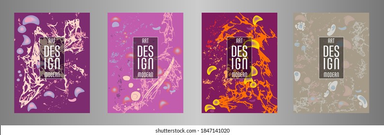 Modern design. Abstract marble texture of colored bright liquid paints. Splash trends paints. Used design presentations, print, flyer, business cards, invitations, calendars, sites, packaging, cover.